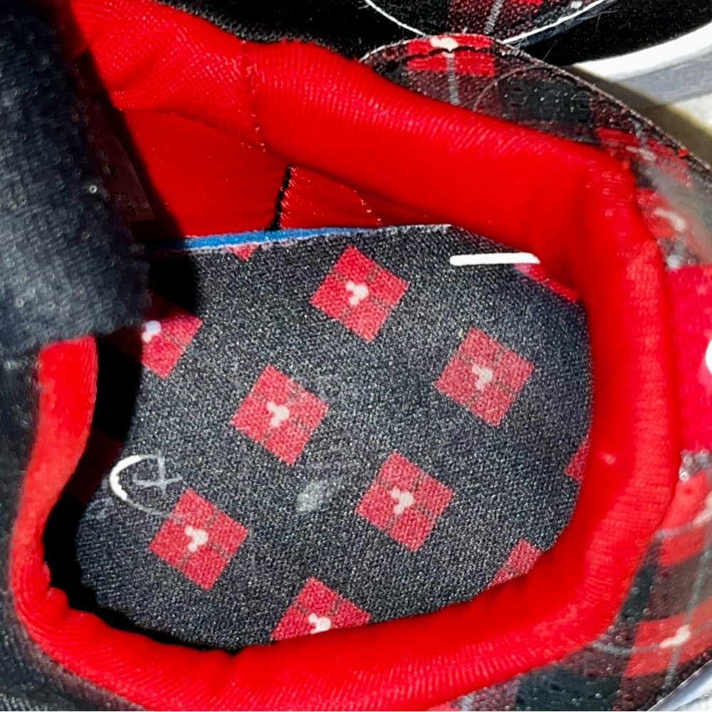 adidas Kids' Sneakers in Red and Black Plaid - Picture 7 of 9
